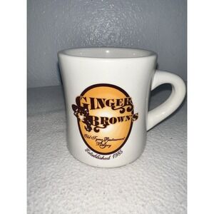 Vintage Ginger Brown's Restaurant Ware Coffee Mug Diner Bakery 1985
